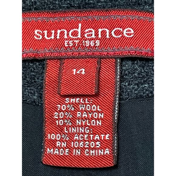 Sundance Women’s Size 14 Gray Wool Blend Straight Leg Pants Boho/Outdoor Brand - Picture 3 of 9